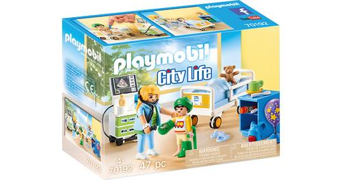 Playmobil® Playmobil® Konstruktions-Spielset »Kinderkrankenzimmer (70192), City Life«, (47 St)