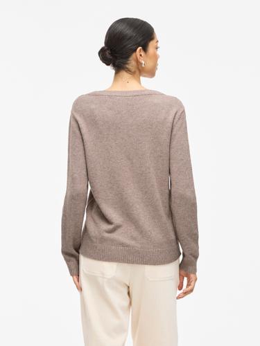 VIRIL O-NECK L/S  KNIT TOP - NOOS S Normal geschnitten - Falcon