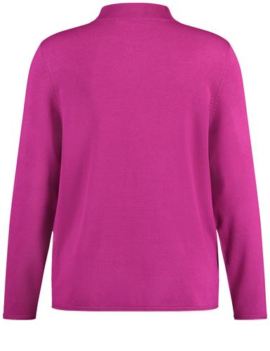 Feinstrick Pullover mit Turtleneck 54 Figurumspielend - Amazing Pink