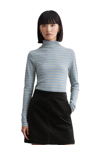 Rollkragen-Longsleeve slim M - Medium Blue_multi_01