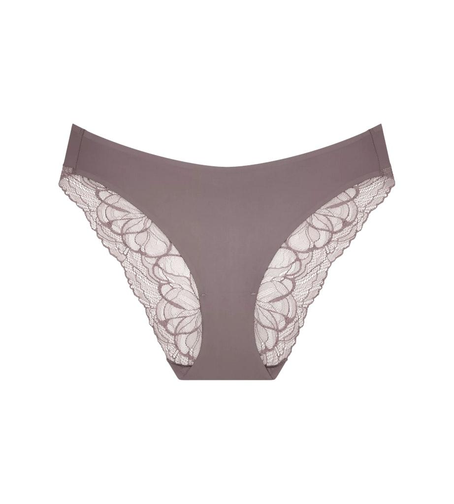 Body Make-Up Illusion Lace Highleg Tai Grau 40