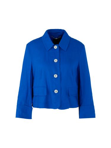 Leichte Leinen-Jacke 38 - Gentian
