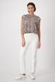 Blusenshirt mit Leomuster 36 - Coffee Bean Gemustert