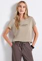 Shirt mit Folien-Wording 36 - Morning Beige