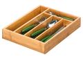 Besteckkasten Bamboo 5 Fächer 34x26x5cm natur
