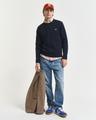 Klassischer Rundhalspullover aus Baumwolle XXXL - Evening Blue