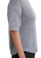Kurzarm-Pullover loose Blau XL