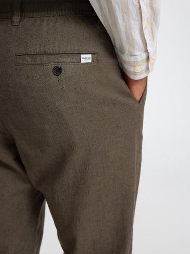 SLH172-SLIMTAPE BRODY LINEN PANT NOOS
