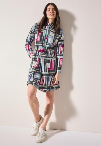 Gemustertes Kleid L - Light Alabaster White