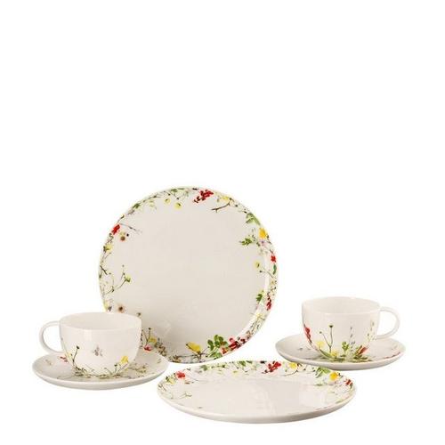 Rosenthal Frühstücks-Set »Brillance Fleurs des Alpes« (6-tlg), Fine China-Porzellan, Bone China