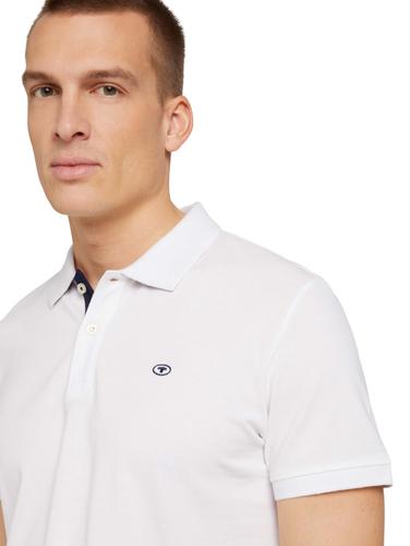 Piqué Poloshirt aus Baumwolle XXL Regular Fit - White