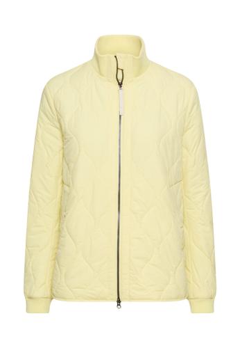 Steppjacke mit Taschen 38 Regular Fit - Lemon