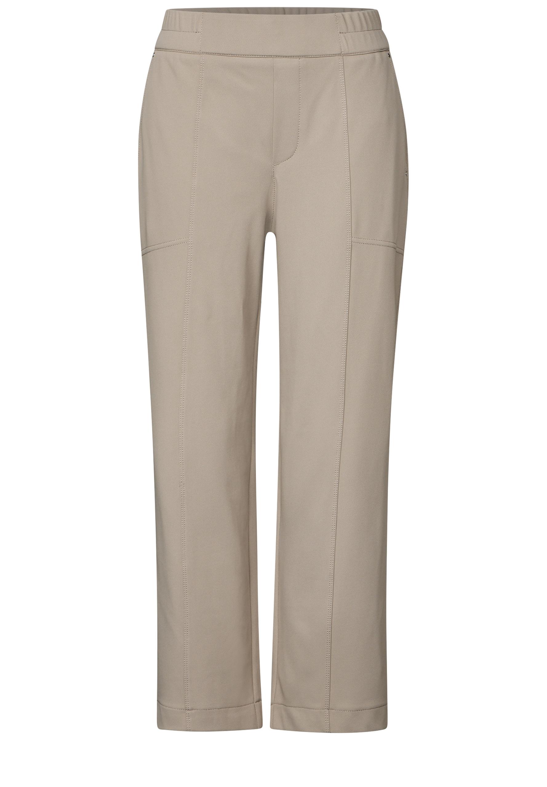 Straight Leg 7/8 Twill-Hose 34/7/8 Hosen - Buff Grey