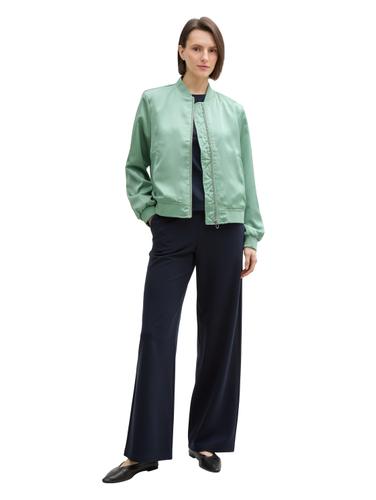 Bomberjacke mit Satin L Regular Fit - Dust Green