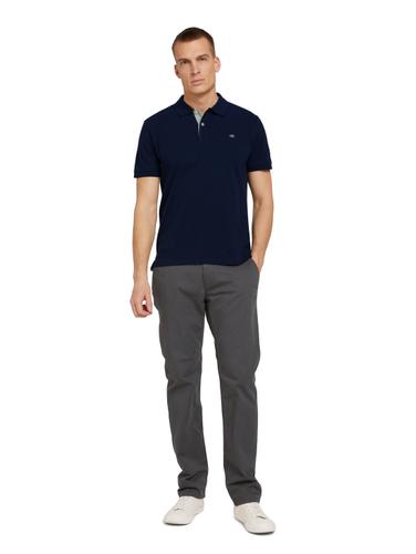 Piqué Poloshirt aus Baumwolle M Regular Fit - Sky Captain Blue