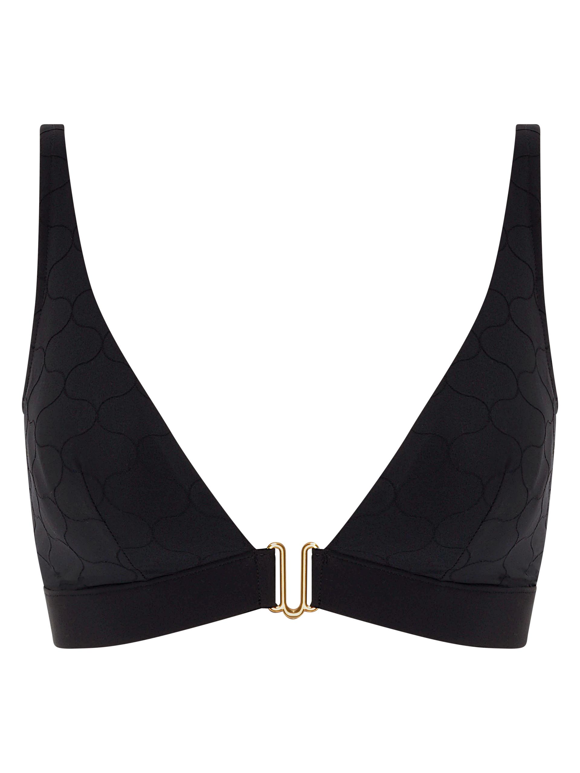Glow Bügelloser tiefausgeschnittener Bikini T-Shirt BH S - Schwarz