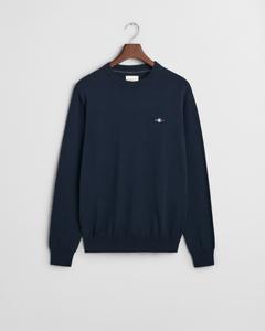 Rundhalspullover aus Baumwoll-Wollmischung M - Evening Blue