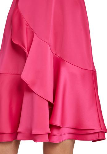 Cocktailkleid 40 Schwingend - Pink Peony