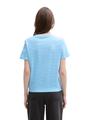 T-Shirt mit Knoten-Detail XL Regular Fit - Blue White Stripe