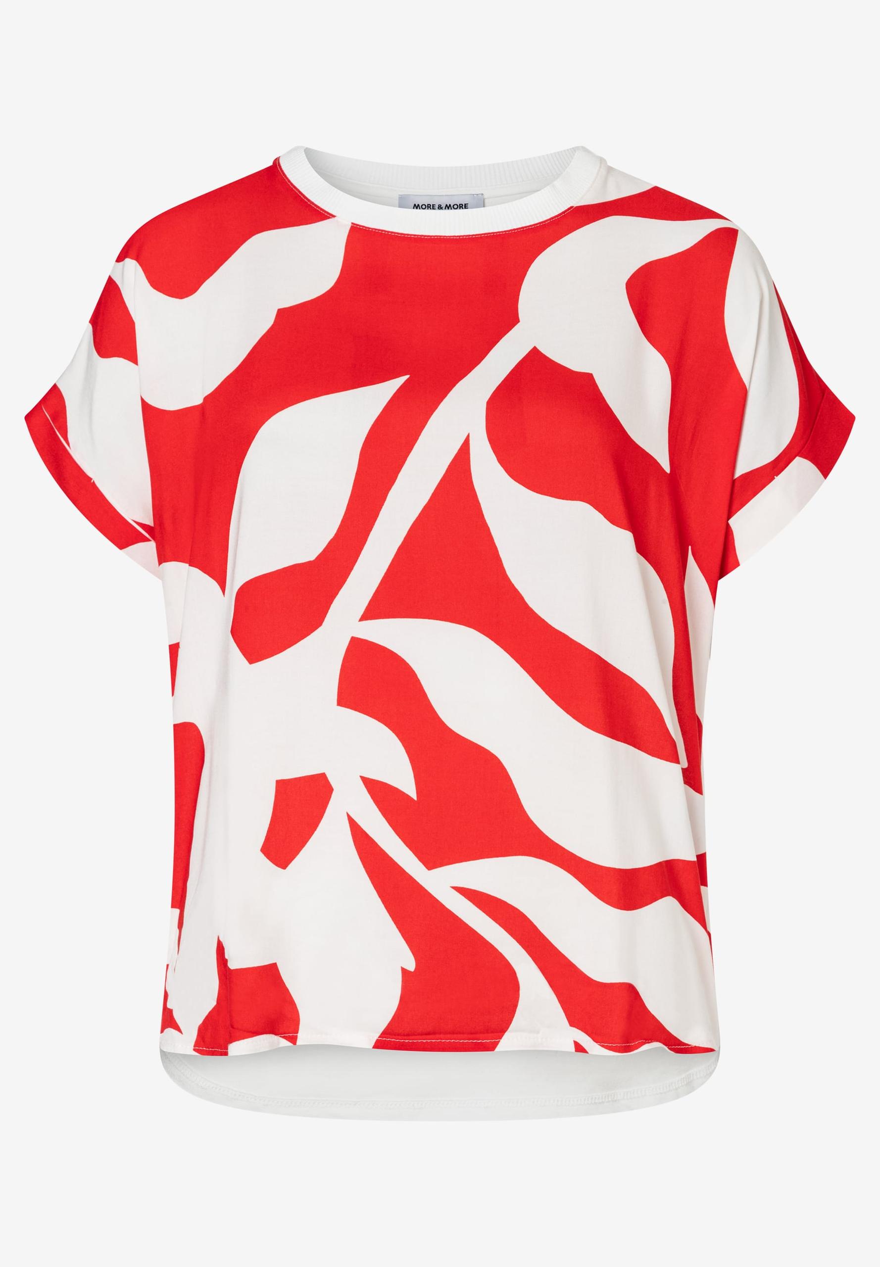 Blusenshirt mit Print 36 - Rot