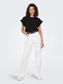 ONLIRIS S/S EMB TOP JRS S Normal geschnitten - Black