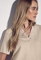 Bluse in Unifarbe 38 - Cotton Beige
