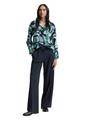 Oversize Bluse mit Muster 36 Oversized Fit - Green Dots And Shapes Design