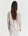 Relaxed Fit Bluse aus Baumwolle und Seide mit Blumen-Print 36 - Putty