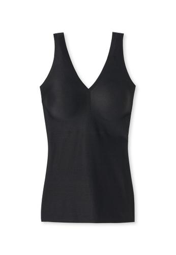 Top mit Pads Schwarz 36