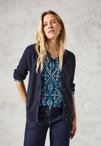 Bedruckte Bluse S - Deep Charcoal Grey