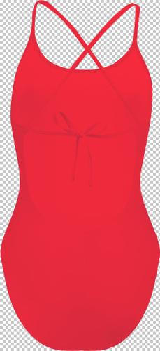 PUMA Damen Badeanzug SWIM WOMEN V-NECK CROSSBACK SW S in Rot