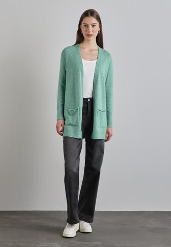 Offener Cardigan 42 - Sunlit Green Mel.