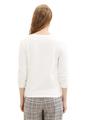 Sweatshirt mit Raffungen L Slim Fit - Off White