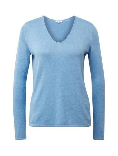 TOM TAILOR Strickpullover mit trendy V-Ausschnitt