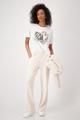 T-Shirt mit Taschenprint 36 - Cream