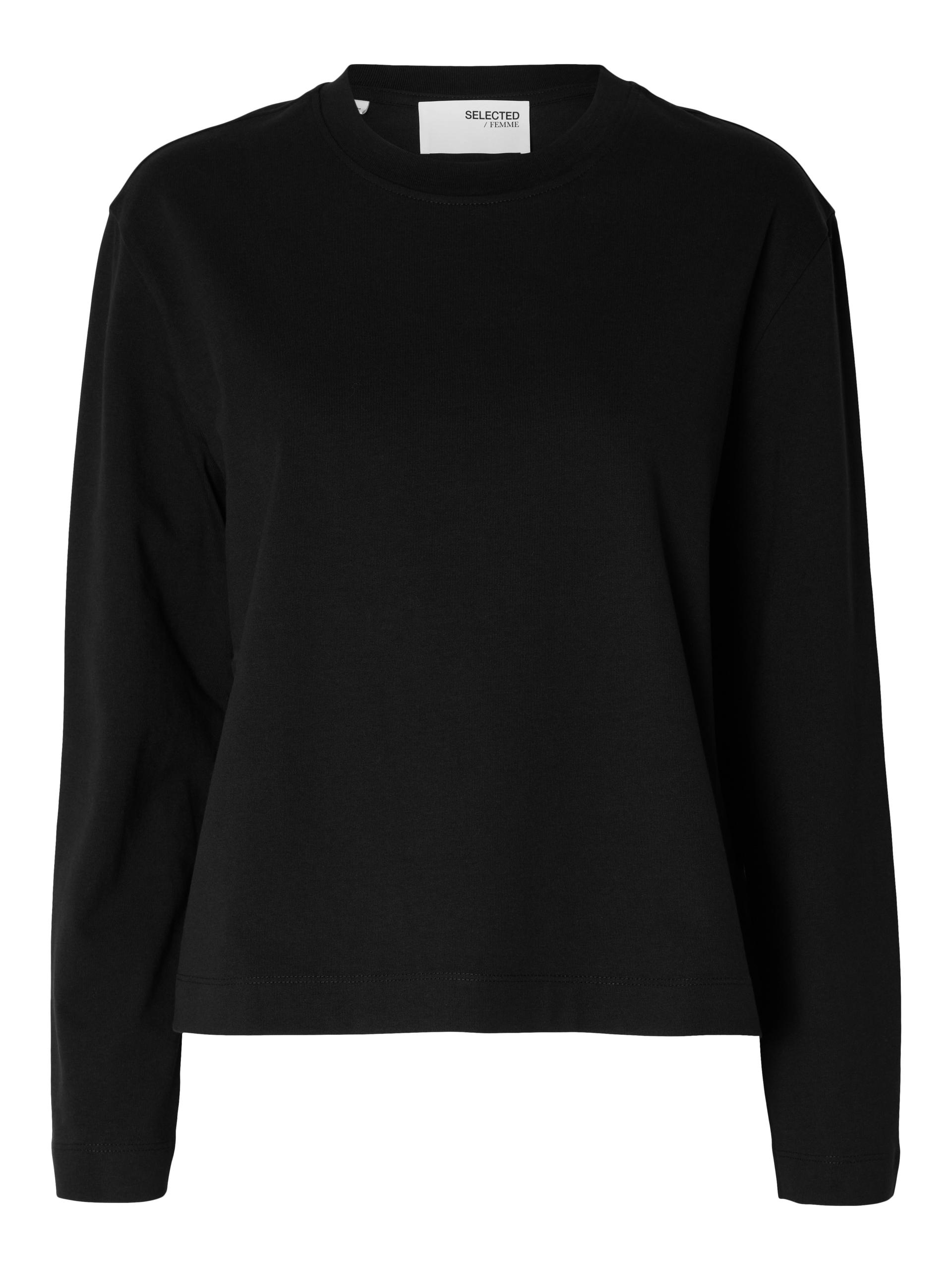 SLFESSENTIAL LS BOXY TEE NOOS L Box Fit - Black