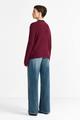Strickpullover - Bordeaux / L