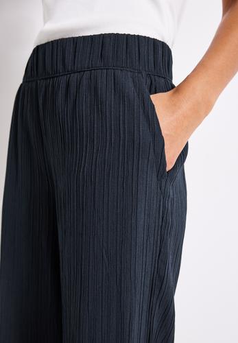 Wide Leg Crinkle Hose 36/30 - Deepwater Blue