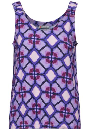 Top mit Print 36 - Bellflower Lilac
