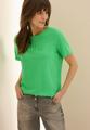 T-Shirt mit Wording L - Iced Neon Green