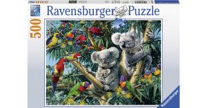 Puzzle 500 Teile, 49x36 cm, Koalas im Baum