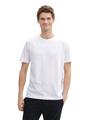 Basic T-Shirt aus Baumwolle XXL Regular Fit - White