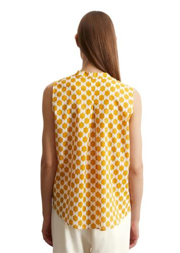 Ärmellose Print-Bluse flared 38 Regular Fit - Multi/ Golden Yellow