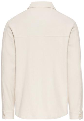 Overshirt aus reiner Baumwolle Beige XXL
