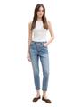 TTLOTTE SLIM STRAIGHT Jeans mit High Waist 28 Straight Fit - Used Mid Stone Blue Denim