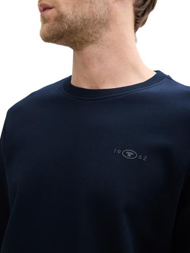 Basic Sweatshirt mit Logo-Print XL Regular Fit - Sky Captain Blue