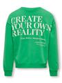 KOGNELLY L/S O-NECK PRINT BOX SWT 158/164 Normal geschnitten - Green Bee