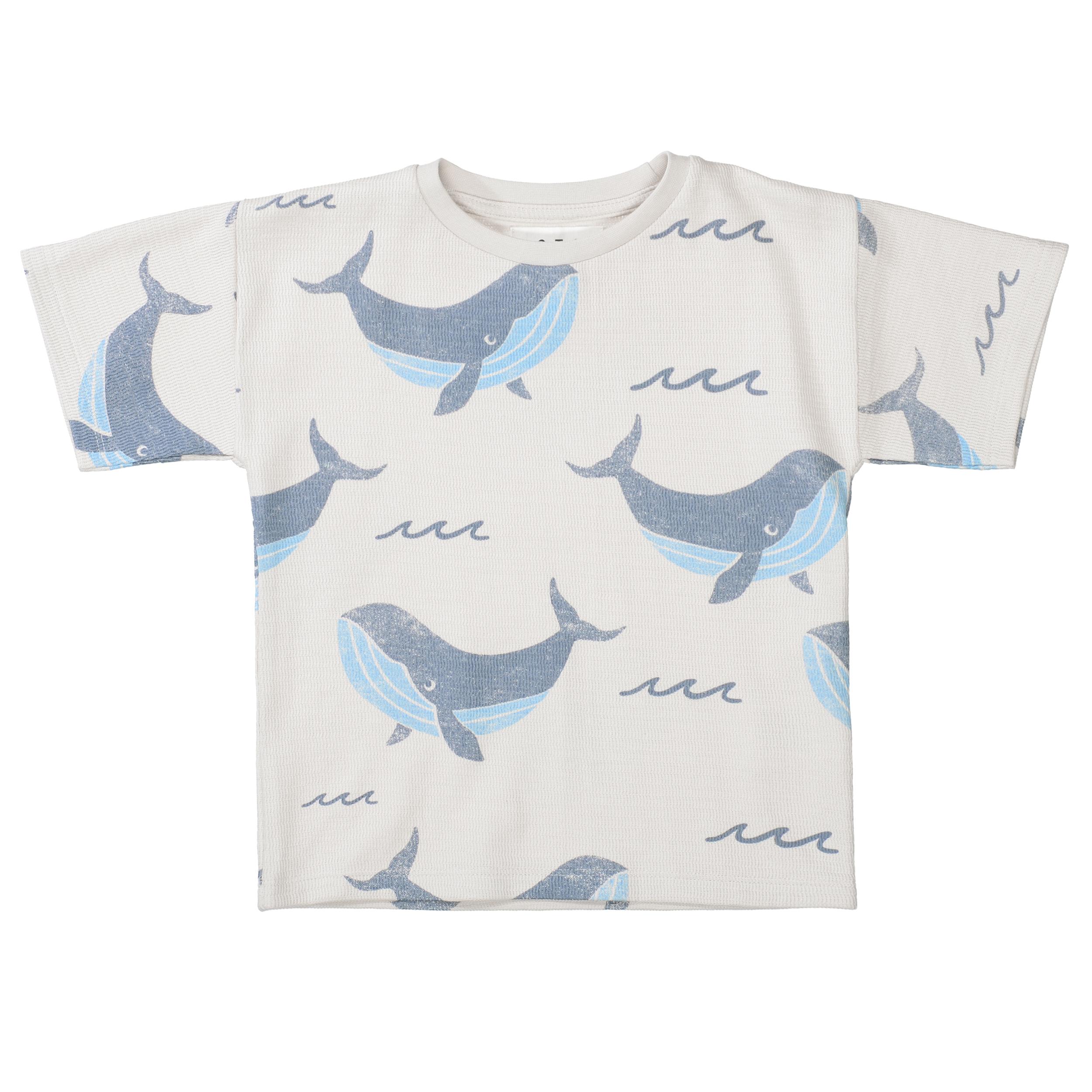 Kn.-T-Shirt, oversized 104/110 - Soft Sand Aop