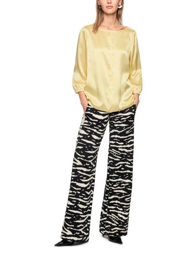 Feminine Bluse in reiner Seide 42 - Flan