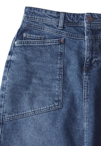 Midi Pencil Jeansrock 34 - Medium Blue Authentic